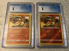 2019 Pokemon Team Up LOT Charizard 14/181 Non-Holo & Reverse Holo CGC 8 NM/Mint