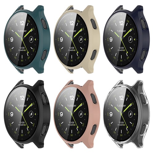Hard PC Bumper Case +Tempered Glass Film Useful Anti-Scratch for Xiaomi Watch 2 - Zdjęcie 8 z 14