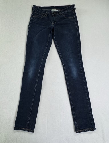 Raleigh Denim Selvedge Jeans Women's 27 (27x30) Skinny Dark Wash Handmade USA - Picture 2 of 10