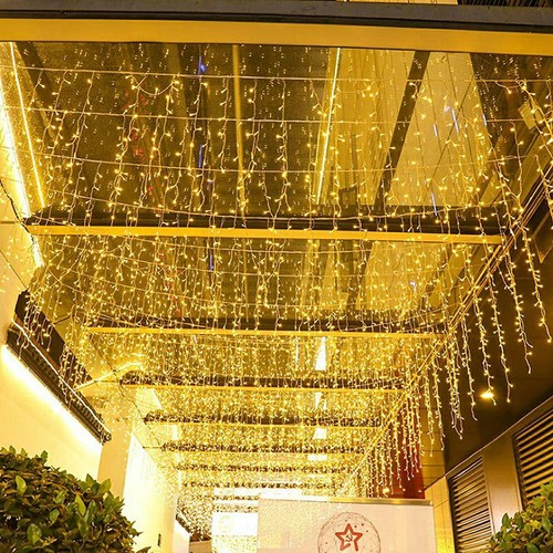 LED Lichterkette Eisregen Party Garten Beleuchtung Weihnachtsdeko Außen Innen DE - Bild 26 von 39
