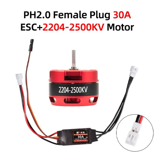 9IMOD Brushless 30A ESC&2204 Motor Combo Mini For RC 1/18 1/24 SCX24 Crawler Car - Picture 10 of 28