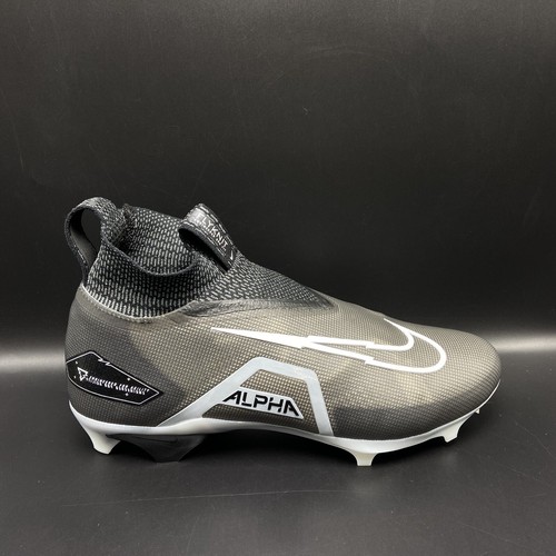 Nike Alpha Menace Elite 3 Football Cleats Black Gray CT6648-001 Men Size 12.5 - Picture 6 of 10