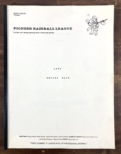 1982 Pioneer Baseball League Statistician Record Book 1964-81 Summer A Ball - Picture 1 of 7