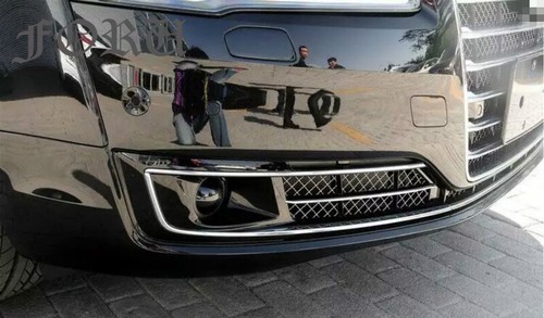 For Audi A8 A8L D5 2015-2017 Car Front Bumper Grill Fog Light Lamp Grilles Cover - Picture 5 of 6