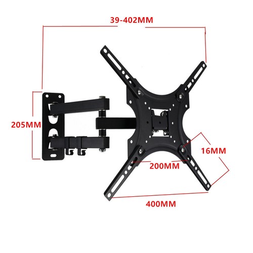 TV Wall Bracket Stand Tilt & Swivel for 32 37 40 42 43 50 55 Inch Monitor LCD UK - Picture 17 of 41