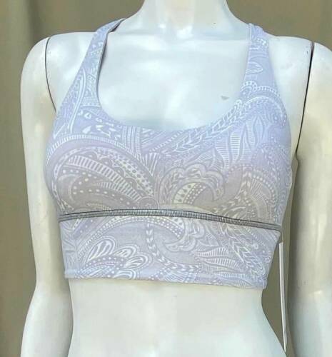 NEW LULULEMON FREE TO BE MOVED STRAPPY YOGA GRAY ISBS LONG LINE BRA MEDIUM SU 6 - Picture 2 of 6