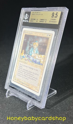 MTG Unlimited Edition 1993 Samite Healer BGS 9.5Q (TRUE QUAD) GEM MINT 93/94 - Picture 3 of 6