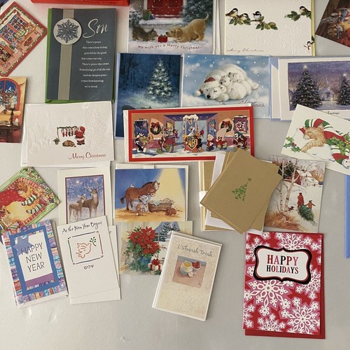Large lot Vintage & New Greeting Cards Mostly Christmas, Holiday & Stationery - Picture 14 of 20