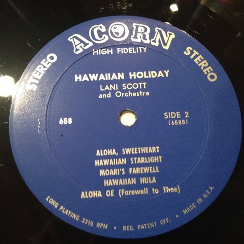 [JAZZ/POP]~EXC LP~LANI SCOTT~Hawaiian Holiday~[1961~ACORN~STEREO]~ - Picture 5 of 5