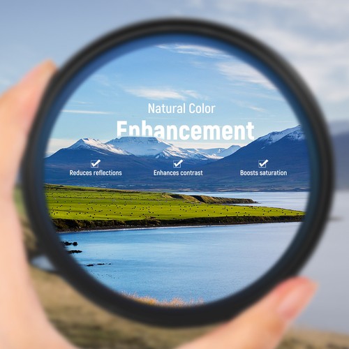 Neewer 58mm CPL Filter,Circular Polarizer Lens Filter for 58mm Camera Lens - Picture 3 of 8