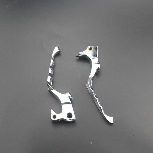 Pair Motorcycle Parts Skull Brake Clutch Hand Levers For Harley Sportster XL883 - Picture 6 of 8