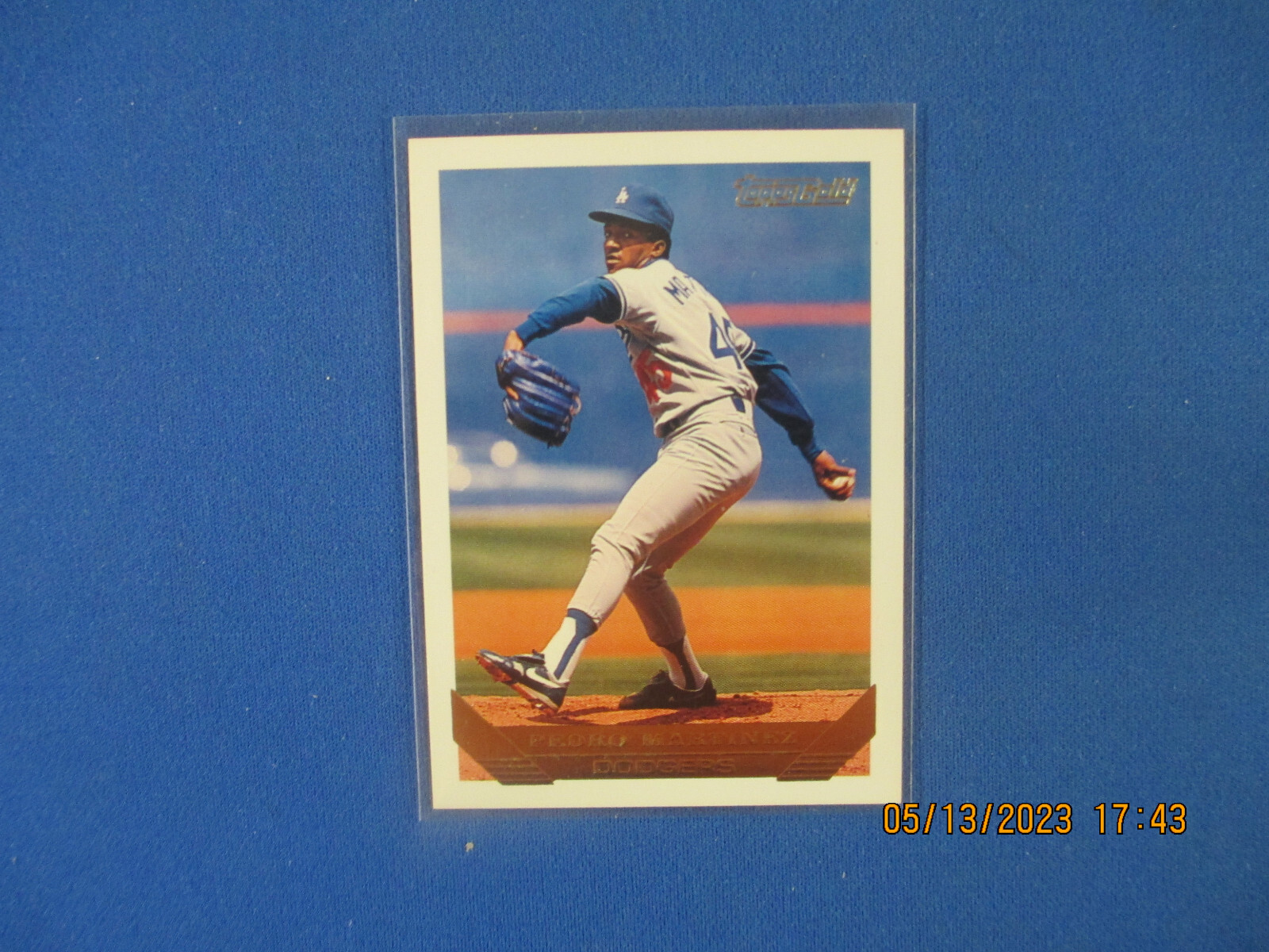 1993 Topps Baseball # 557 Pedro Martinez Gold HOF EX-MT    tiny little ding bott