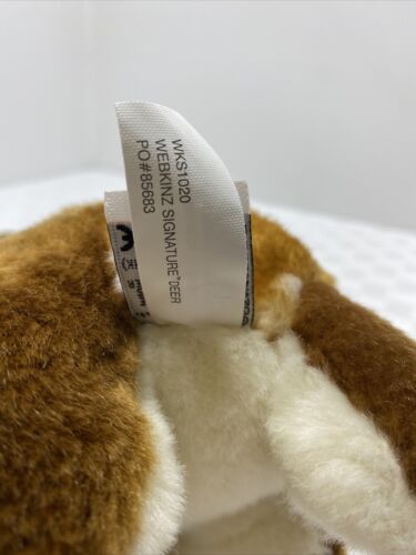 Webkins by Ganz Signature Sitting Deer 12” Plush WKS1020 Retired EUC - Picture 7 of 12