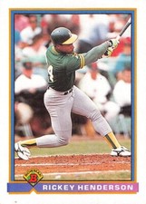 1991 Bowman Baseball Rickey Henderson #213 NM/MT OAKLAND ATHLETICS