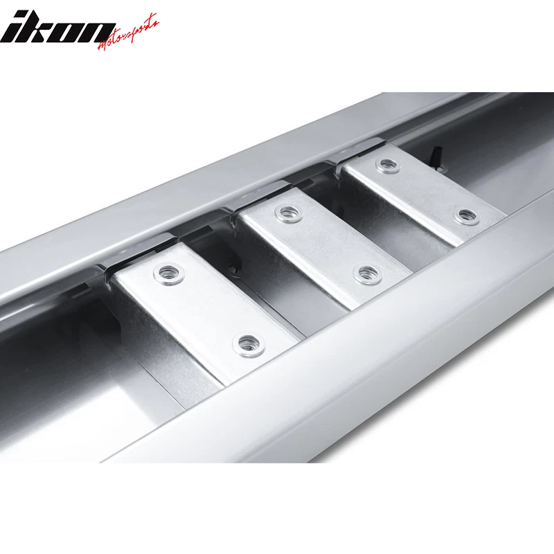 Fits 99-16 Ford F250-F550 Super Duty Crew Cab 6" V Running Board Step Bar Silver - Изображение 4 из 4