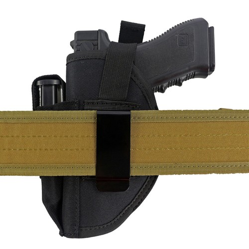 Tactical Belt Pistol Holster with Mag Pouch Metal Clip Waistband Handgun Holster - Picture 7 of 10