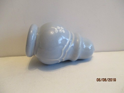 Pair Pfaltzgraff Stoneware Gazebo Blue Salt Pepper Shakers - Picture 4 of 4