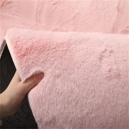 Thick Faux Rabbit Fur Anti Slip Warm Pad Square Chair Cushion Mat Fluffy Comfy - Picture 6 of 13