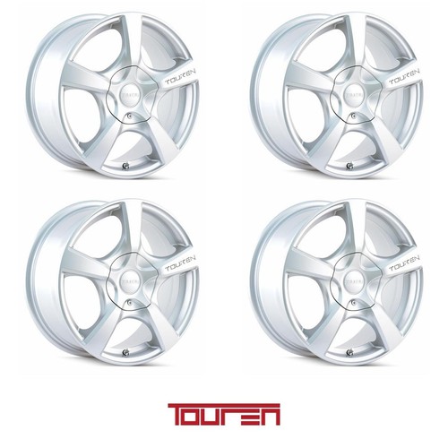 TOUREN TR9 One Piece Cast Aluminum Wheel Gloss Hyper Silver Tire 225/60R16 - Picture 2 of 8