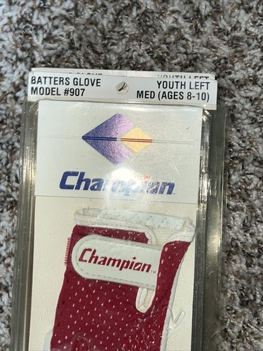 VTG Champion #907 Youth Left Medium Leather Batters Glove - Picture 2 of 3