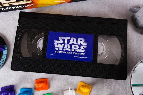 Vintage Star Wars Interactive Video Board Game, 1996, Complete but w Damage - Picture 7 of 12