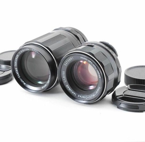 [2Set] PENTAX  lens SMC Tatsumar 55mm F1.8 &135mm F3.5 from japan ⭐︎NEARMINT⭐︎ - Picture 1 of 10