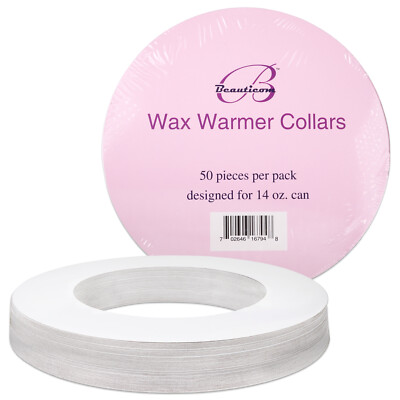 100pcs Beauticom Einweg Wachs Wärmer Schutz Kragen Ringe für 414ml Wachs Kann