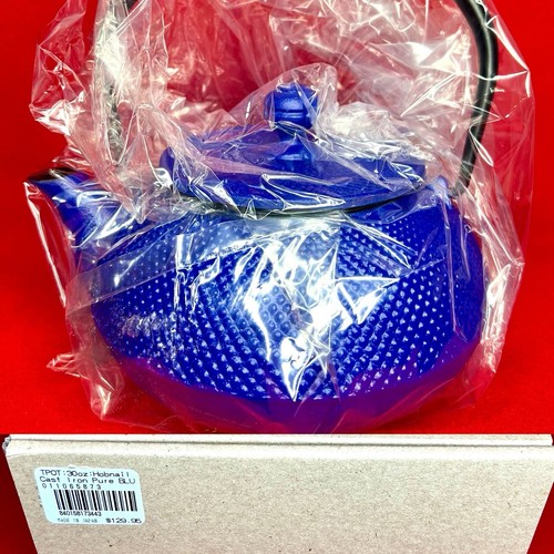 NEW TEAVANA Cast Iron Hobnail Teapot Tetsubin in PURE BLUE Made in Japan 30 Oz - Picture 6 of 13
