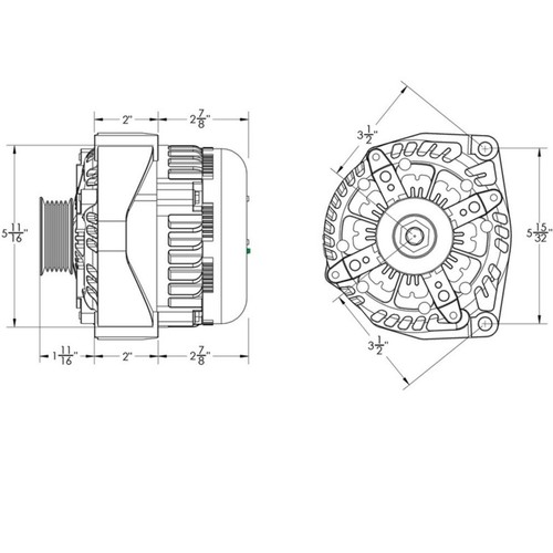 Mechman E-Series 250 Amp High Output Alternator For 2014 - 2020 GM 6.2L Truck - Picture 4 of 5