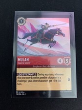 Lorcana First Chapter Mulan Imperial Soldier Super Rare Foil 118/204