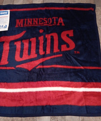Vintage Biederlack "Team Blankets" MLB Minnesota Twins Sportdecke (50"x58") - Bild 3 von 6
