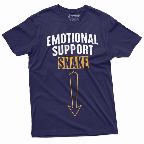 Para hombres Divertida Camiseta Apoyo Emocional Serpiente Camiseta Humorosa Adulto Broma Camiseta - Imagen 3 de 8