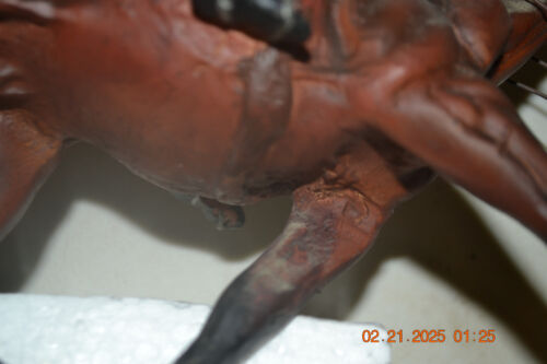 Dressage Rider and Horse Stallion Resin Statue Figurine See Photos - Picture 20 of 24