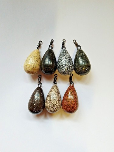 10 x DUMPY DISTANCE PEAR 1oz - 4oz Carp Fishing Leads Weights ROLLING SWIVELS - Picture 17 of 24