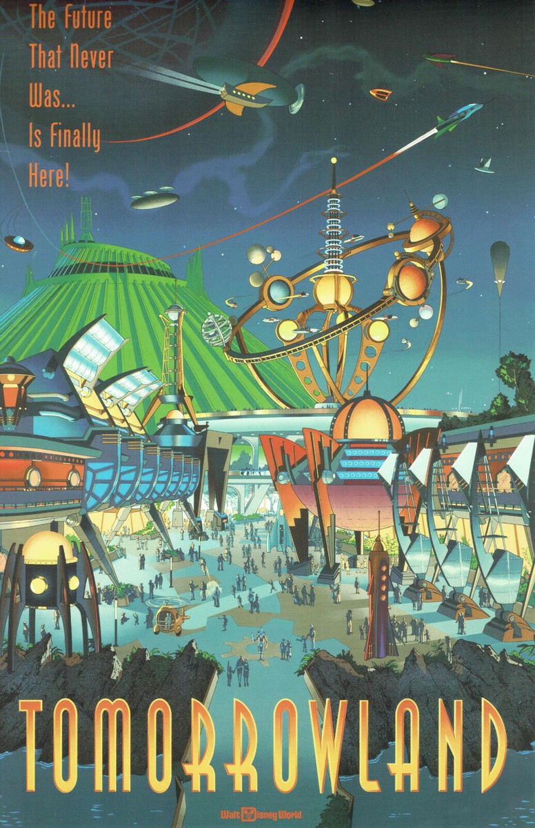 TOMORROWLAND - きみこページ Walt Disney World Tomorrowland Attraction Poster - 0110 FREE