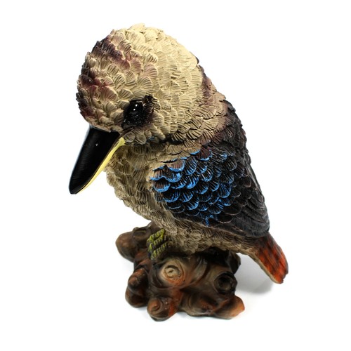 Australia Kookaburra Bird Wildlife Ornament Statue Figurine Sculpture Garden NEW - Foto 5 di 9