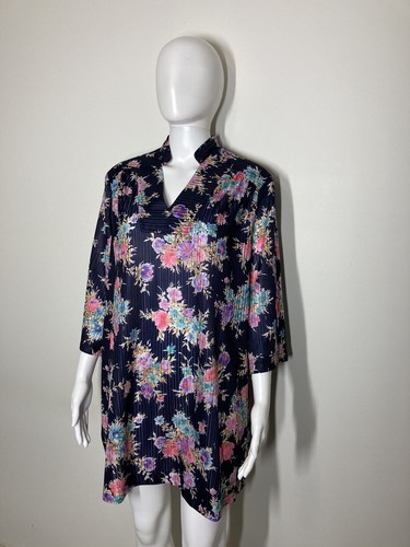 Vintage 60s 70s Eugen Bright Tunic Top XL XXL - Picture 3 of 18