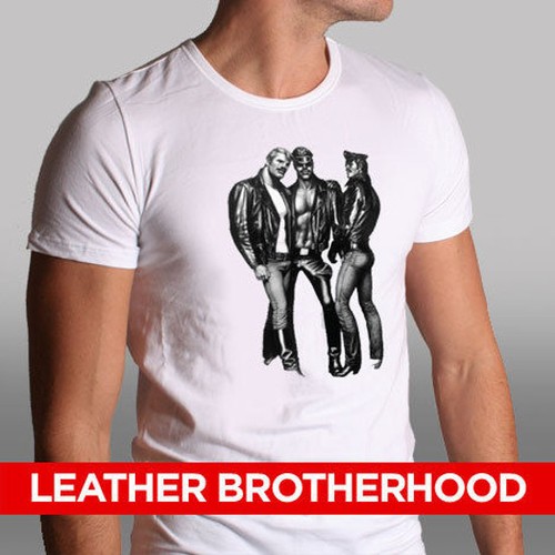 Tom of Finland T-Shirts Tank Tops Gay Leder Fetisch Muskel Herren Art Fitted Tee - Bild 20 von 48