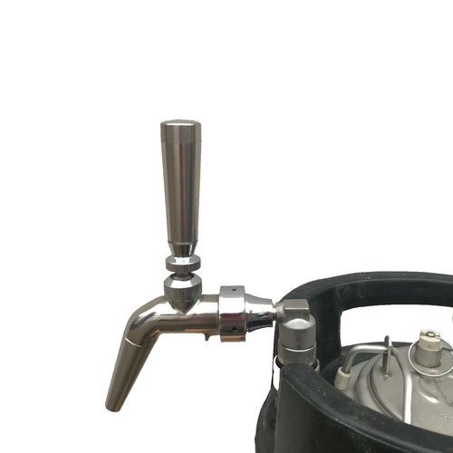 Stout Auslauf Wasserhahn Corny Cornelius Bier Mini Fass Metall Kugelschloss Stahl Wasserhahn Griff - Bild 3 von 9