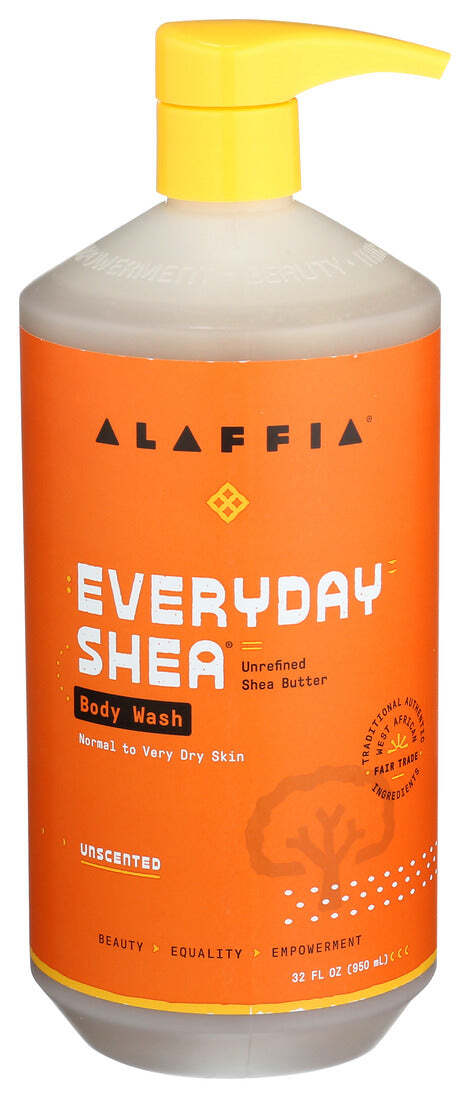 Средство для мытья тела Alaffia Everyday Shea без запаха, 32 унции