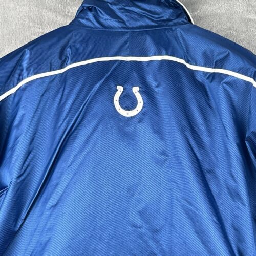 Indianapolis Colts Puffer Jacket Mens L Pro Player Full Zip Vintage 90s NFL - Picture 4 of 11