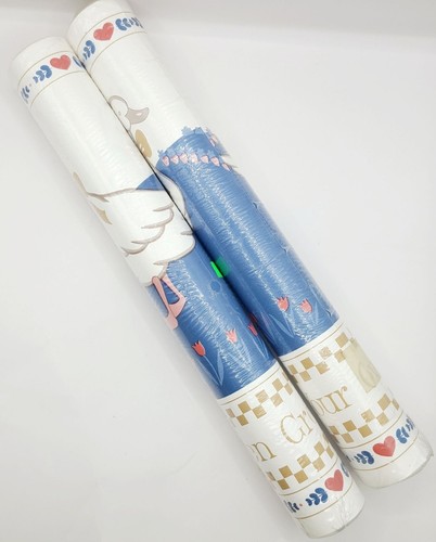 Vintage Geese Wallpaper Border Cottage Core Pink Blue Goose 2 Pack Sealed NOS - Picture 2 of 11