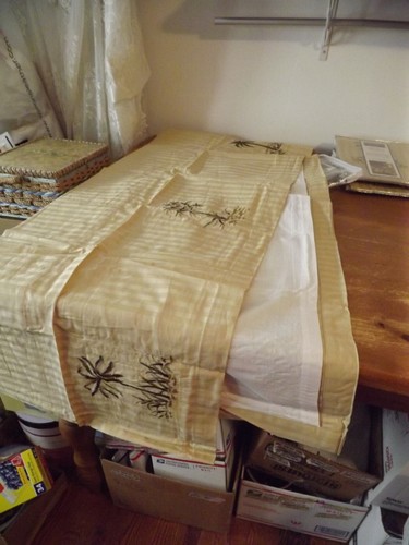 NEW Croscill "PORT OF CALL" lined valance GOLD w/ PALM TREES NIP ret45 3 AVAILAB - Picture 5 of 18
