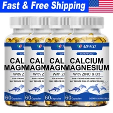 Zinc Calcium Magnesium & Vitamin D Complex Supplement Bone Muscle Immune Support