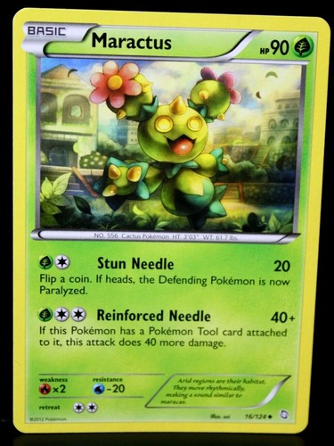 Pokémon TCG Maractus Dragons Exalted 16/124 Regular Uncommon  - Picture 1 of 4