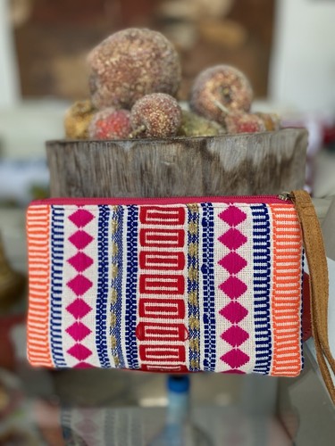 Women's bags wristlet clutch Multicolor Cotton Medium - Picture 2 of 9
