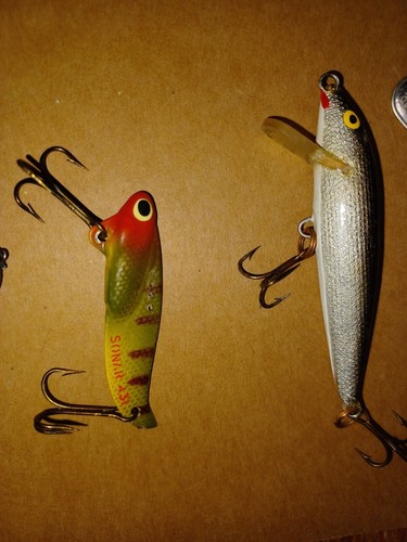 10 STÜCK VINTAGE ANGELKÖDER SET Mepps 1 &2, Blue Fox Rapala Sonar Heddon etc. - Bild 11 von 12