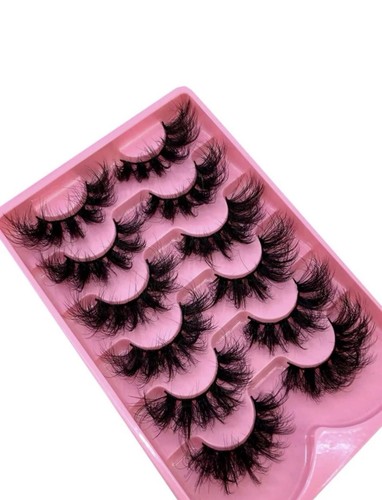 6 Pairs False Eyelashes Fluffy Faux Mink Lashes Wispy Dramatic Thick Volume - Picture 6 of 8