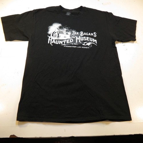 ZAK BAGANS' HAUNTED MUSEUM DOWNTOWN LAS VEGAS TEE T SHIRT Mens M Ghost Goth - Picture 2 of 4