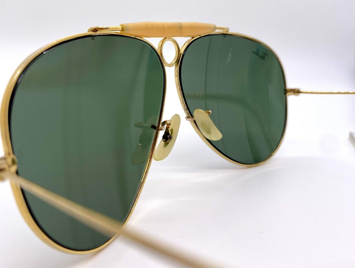 Vintage 1970s B&L Ray-Ban USA 62mm GEP G15 SHOOTER Aviator
